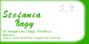 stefania nagy business card