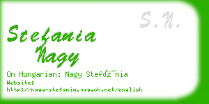 stefania nagy business card